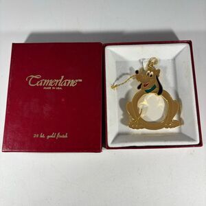 Vintage Disney Pluto Photo Holder Christmas‎ Ornament